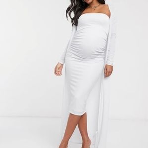 ASOS DESIGN Maternity two piece midi dress/ robe